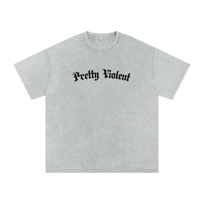 Pretty Violent Acid Wash Oversized Tee