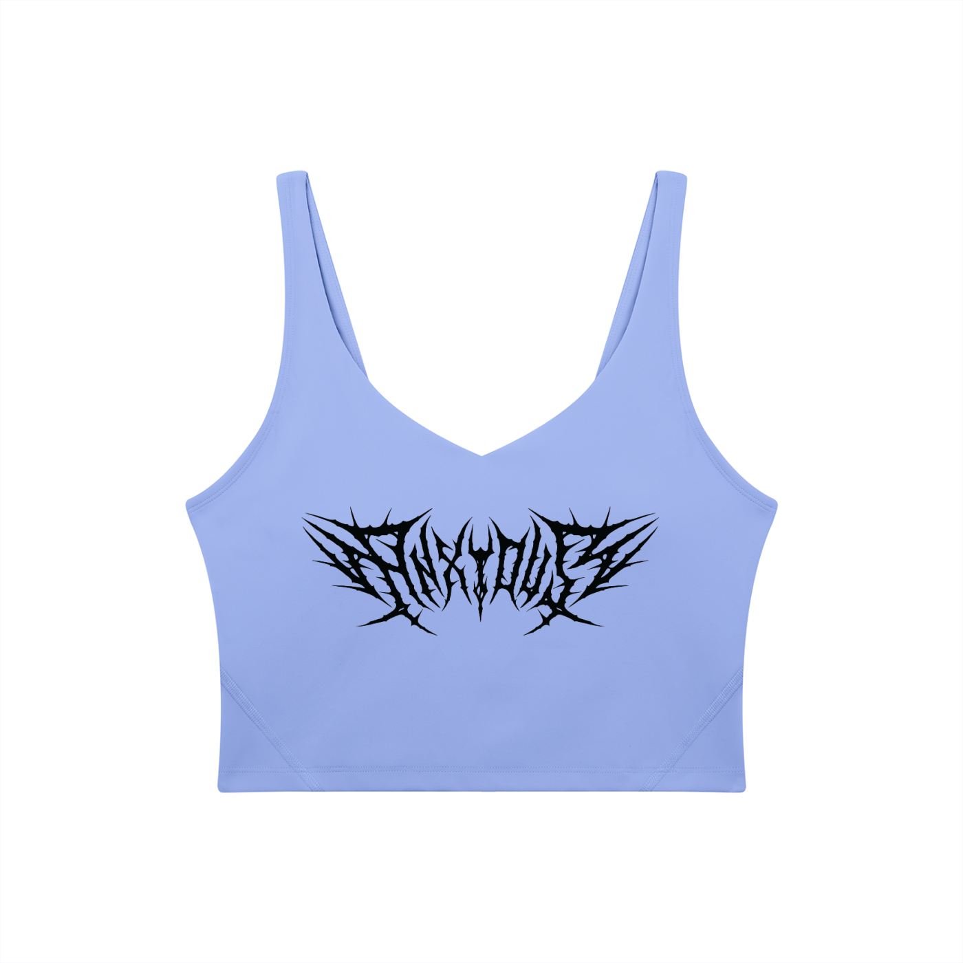 Anxious V-Neck Long Line Sports Bra