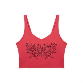 Lover Metal Font Long Line Sports Bra
