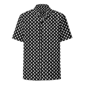 Fancy Phantom Ghost Print Button - Up Shirt - Goth Cloth Co.8470775_17117