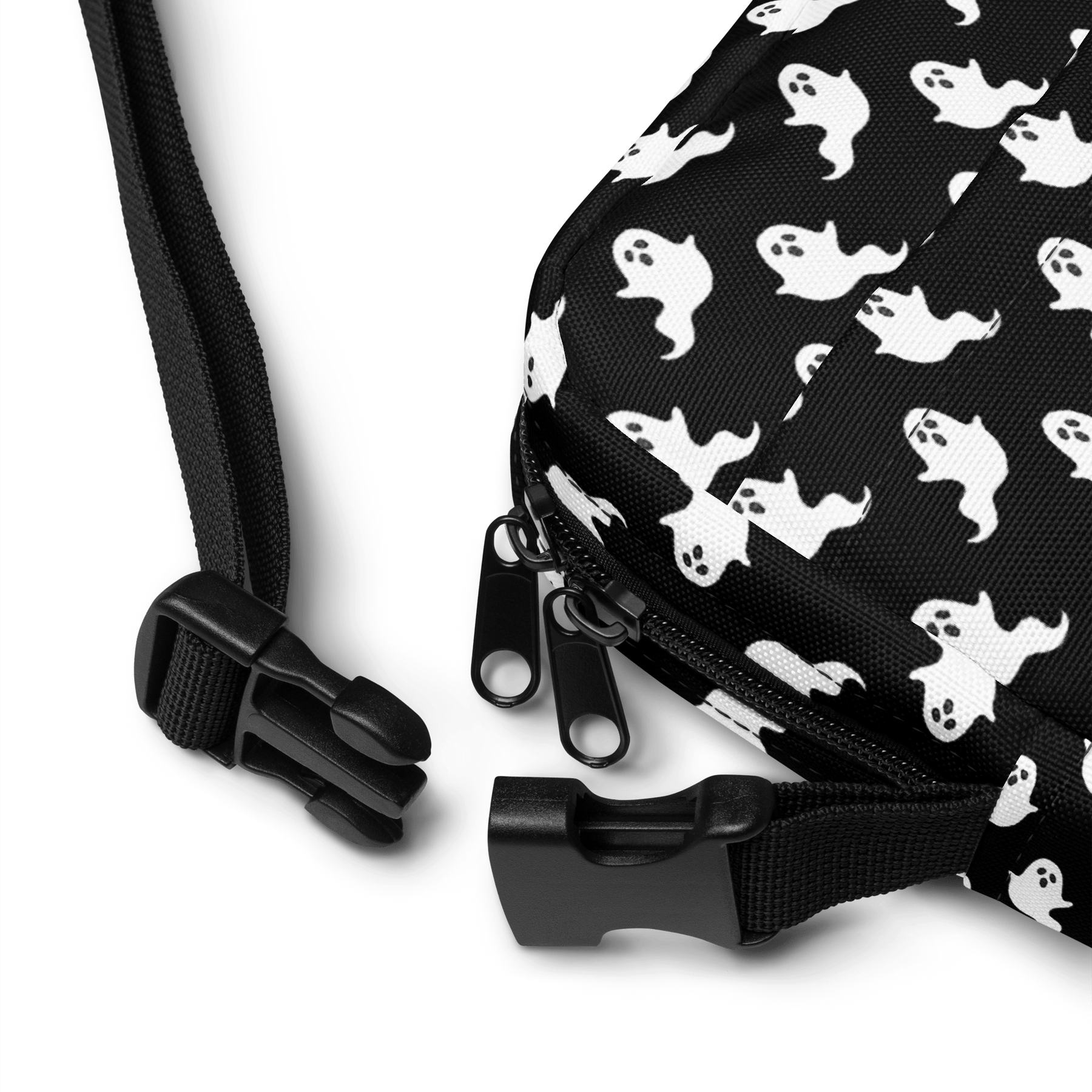 Fancy Phantom Ghost Print Crossbody Bag - Goth Cloth Co.2646927_19256