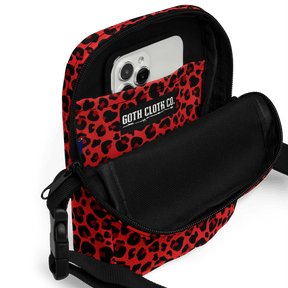 Feline Fever Red Cheetah Crossbody Bag - Goth Cloth Co.7033983_19256