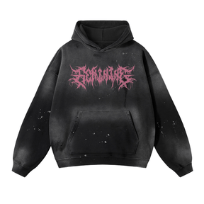 Feminine Vintage Frayed Premium Metal Hoodie (READY TO SHIP) - Goth Cloth Co.18226764935593769799