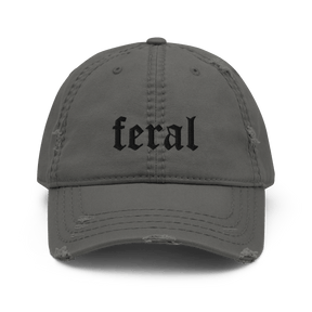 Feral Blackout Distressed Dad Hat - Goth Cloth Co.9318557_10992