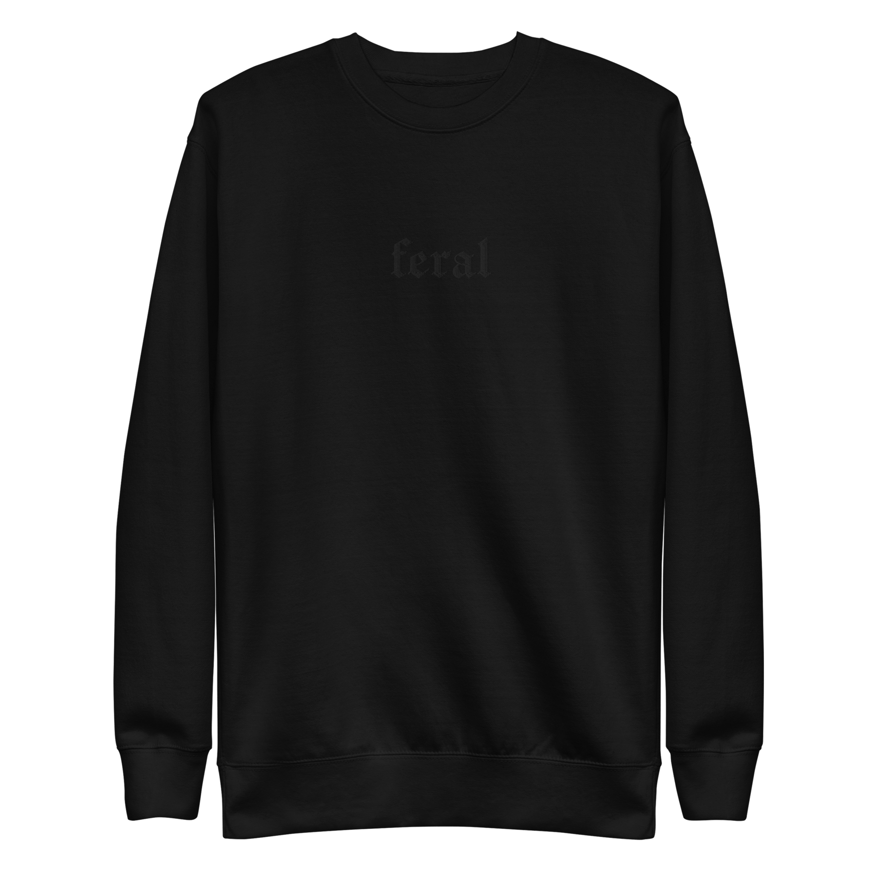 Feral Blackout Embroidered Sweatshirt (READY TO SHIP) - Goth Cloth Co.6341ERJTSRE