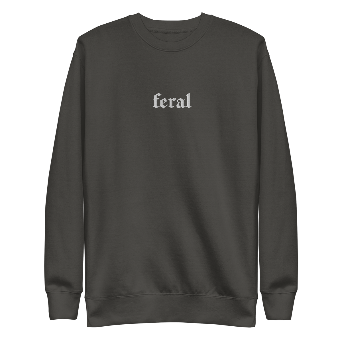 Feral Blackout Embroidered Sweatshirt - Goth Cloth Co.Sweatshirt8911661_20363