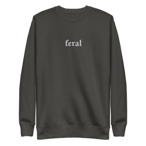 Feral Blackout Embroidered Sweatshirt - Goth Cloth Co.Sweatshirt8911661_20363