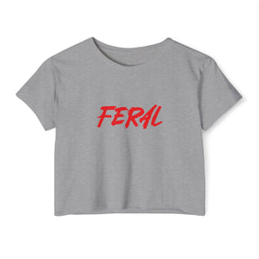 FERAL Women's Lightweight Crop Top - Goth Cloth Co.T - Shirt24457557048649033541