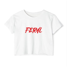 FERAL Women's Lightweight Crop Top - Goth Cloth Co.T - Shirt51863571815378610249