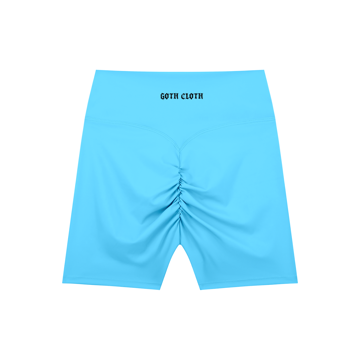 Thorned High-Waisted Scrunched Yoga Shorts
