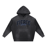 Fierce Baby Grunge Frayed Fleece Hoodie - Goth Cloth Co.251219PODRB0439001