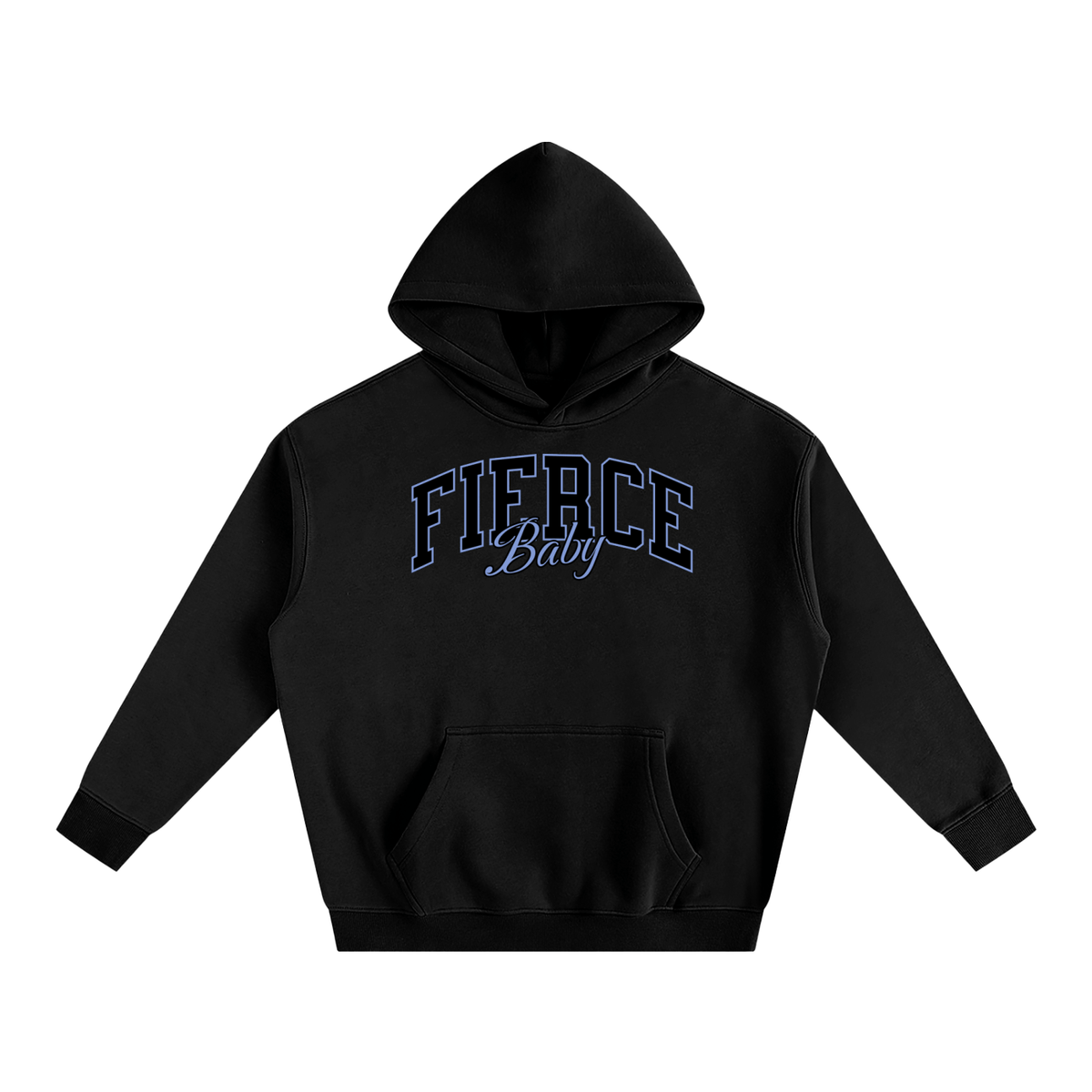 Fierce Baby Oversize Fleeced Hoodie - Goth Cloth Co.251219PODRB0451001