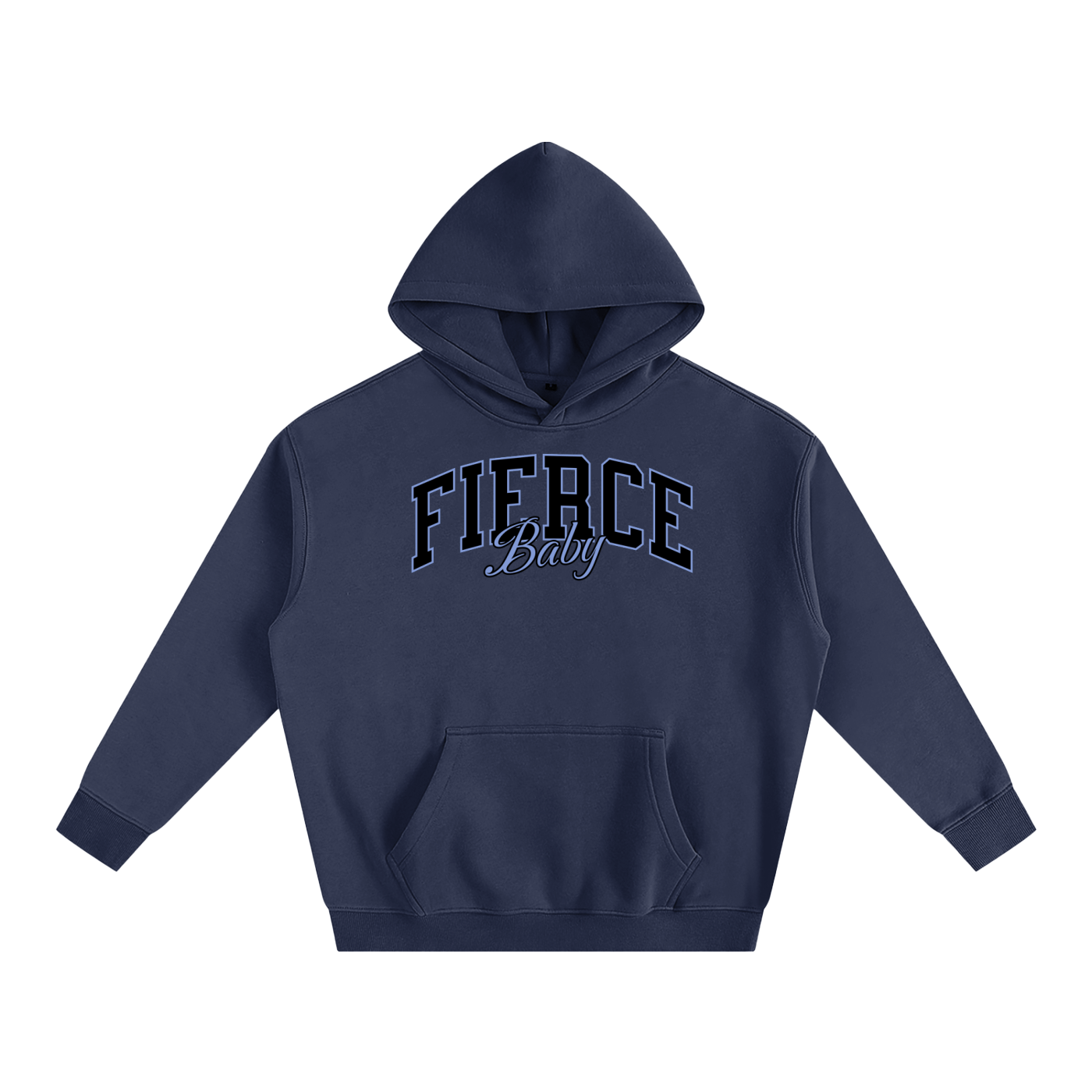 Fierce Baby Oversize Fleeced Hoodie - Goth Cloth Co.251219PODRB0451016