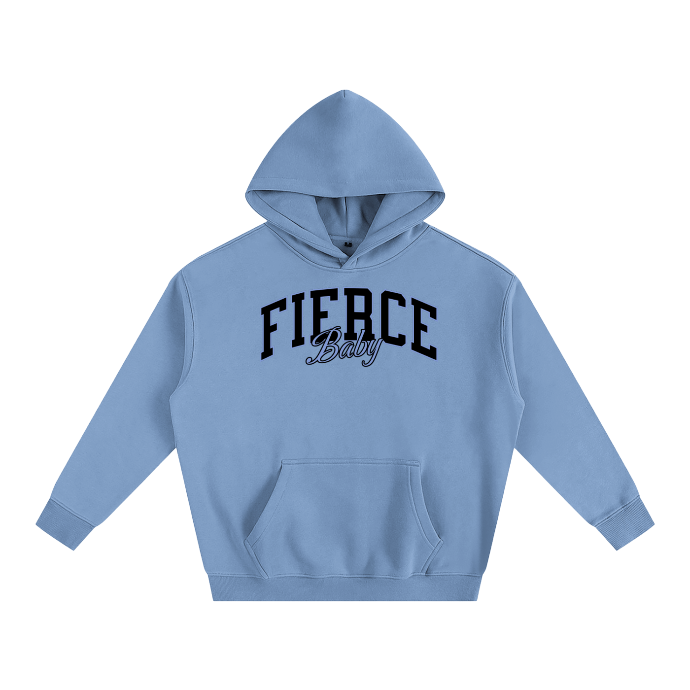 Fierce Baby Oversize Fleeced Hoodie - Goth Cloth Co.251219PODRB0451021