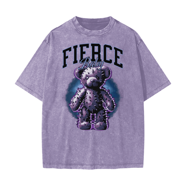 Fierce Baby Snow Washed T-Shirt - Goth Cloth Co.260108PODPQ0489007