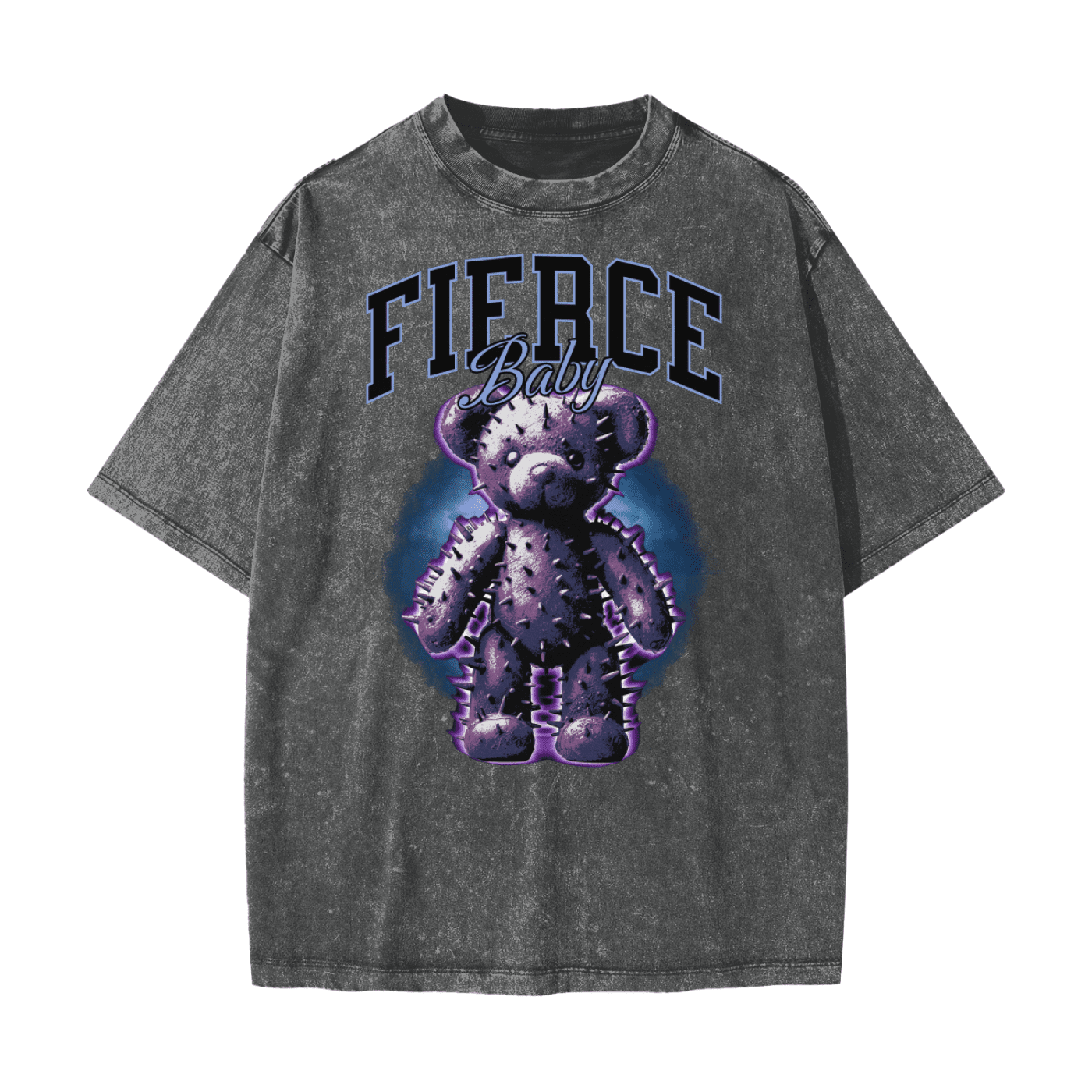 Fierce Baby Snow Washed T-Shirt - Goth Cloth Co.260108PODPQ0489025