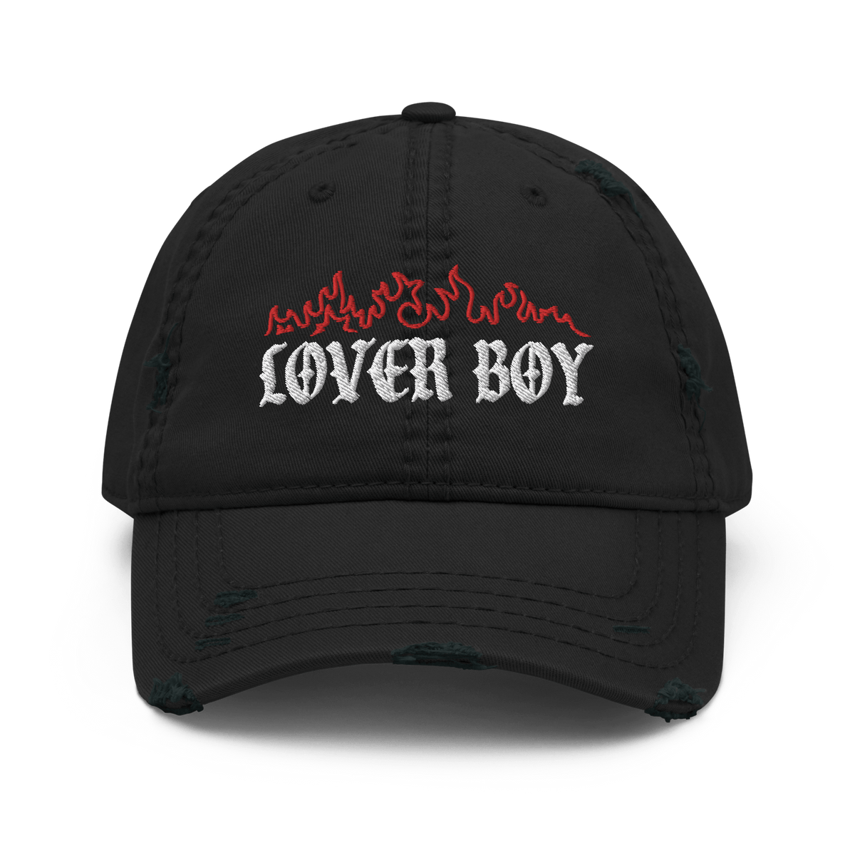 Flaming Lover Boy Distressed Dad Hat - Goth Cloth Co.4279135_10990