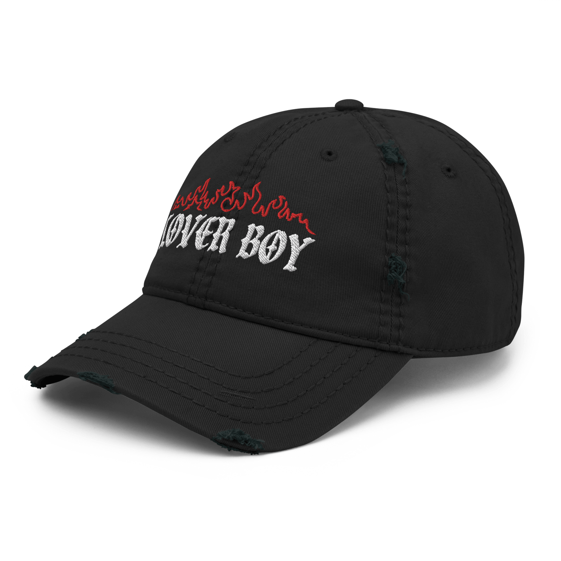 Flaming Lover Boy Distressed Dad Hat - Goth Cloth Co.4279135_10990