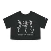 Foolish and Ghoulish Heavyweight Cropped T - Shirt - Goth Cloth Co.T - Shirt25877840864481315895