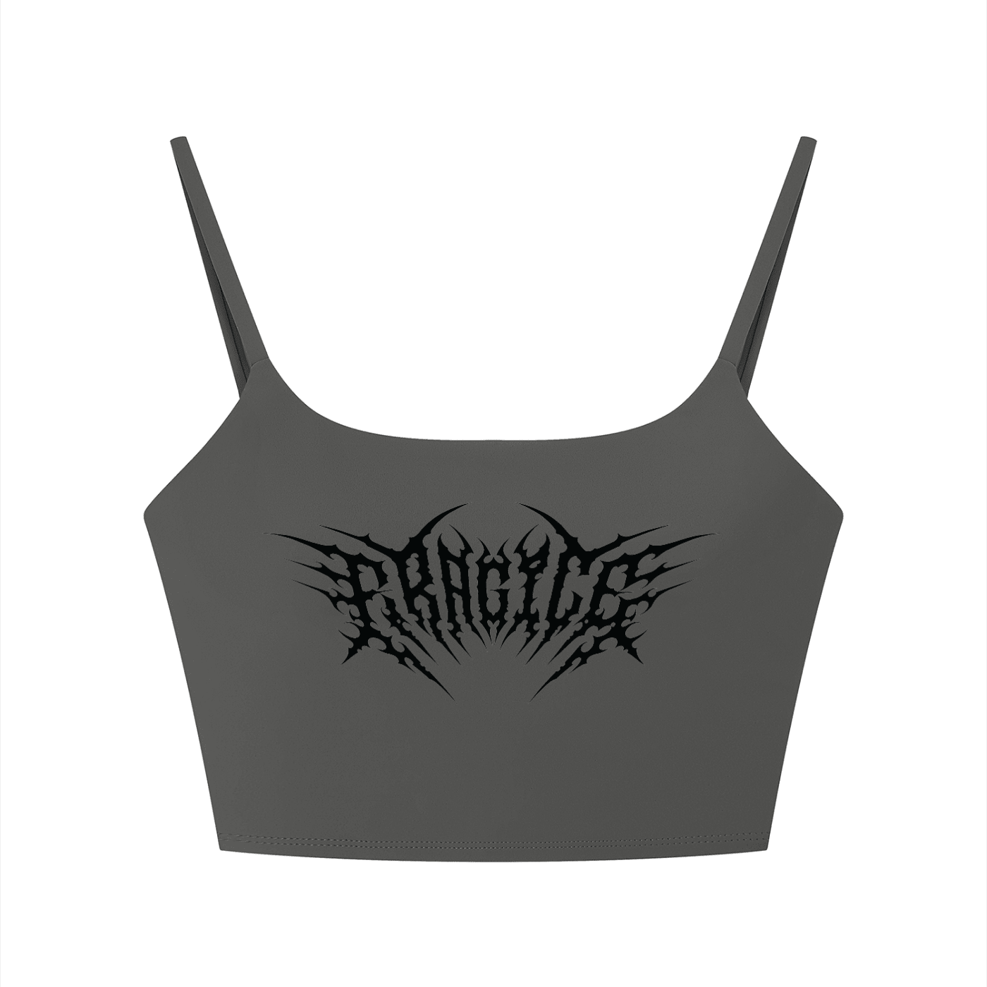 Fragile Metal Font Sports Bra - Goth Cloth Co.260709PODAC1338005