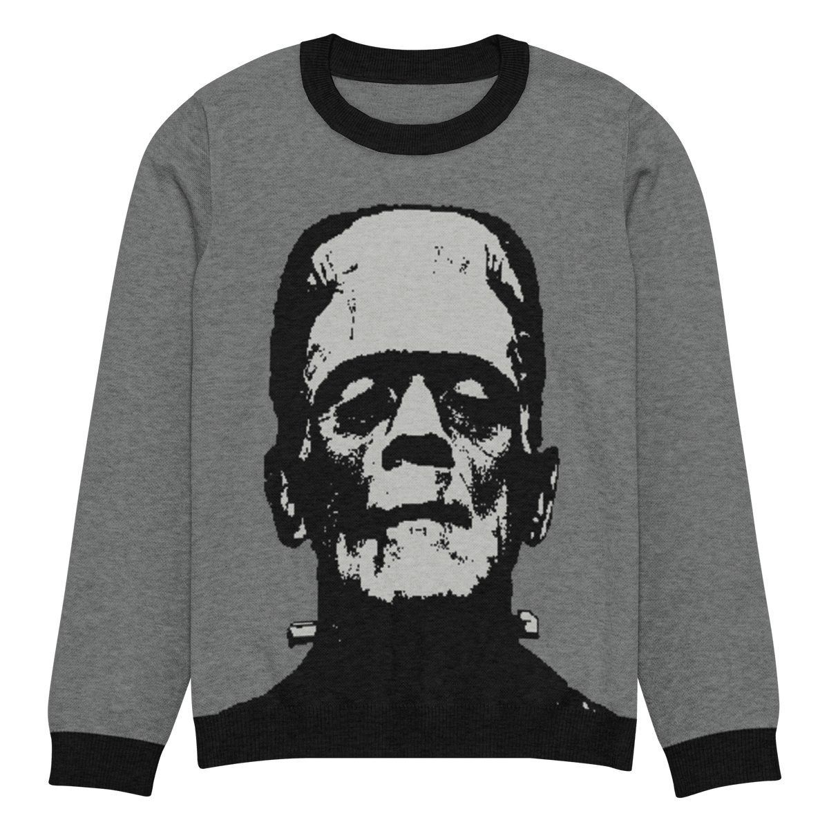 Frankenstein Silver Screen Knit Crewneck Sweater - Goth Cloth Co.6326652_19635