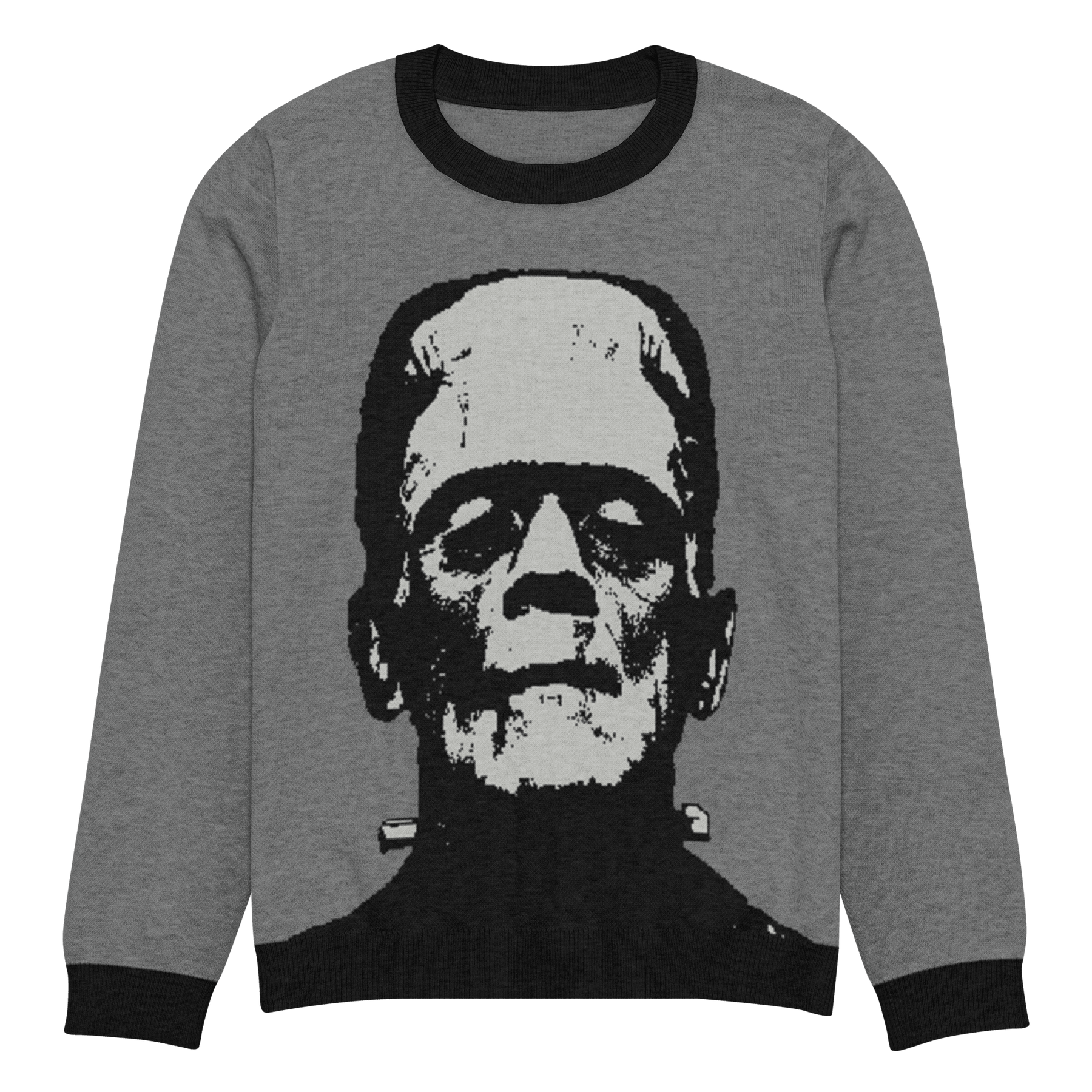 Frankenstein Silver Screen Knit Crewneck Sweater - Goth Cloth Co.6326652_19635