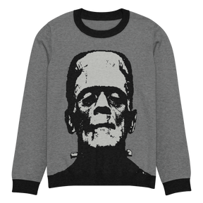 Frankenstein Silver Screen Knit Crewneck Sweater - Goth Cloth Co.6326652_19635