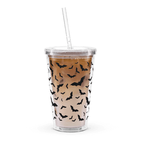 Freakin' Bats Clear Tumbler - Goth Cloth Co.cup8300532_19192