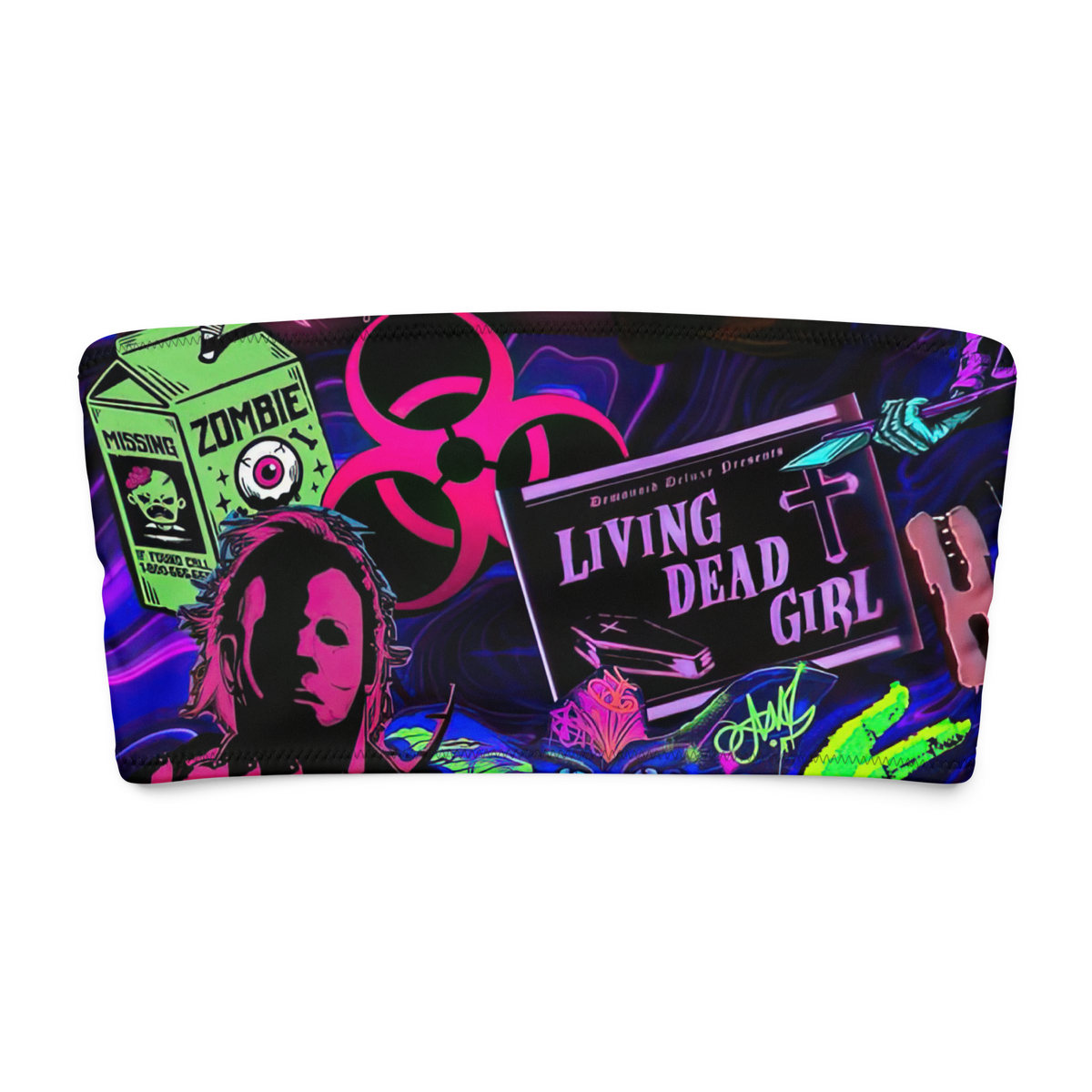 Freaky Fright Bandeau Bikini Top - Goth Cloth Co.5584949_22682