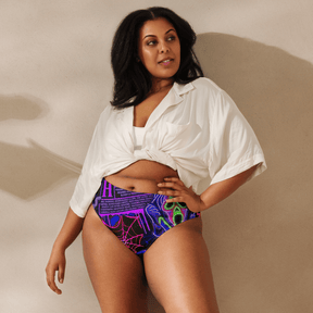 Freaky Frights High Waisted Sport Bikini Bottom - Goth Cloth Co.1431345_12042