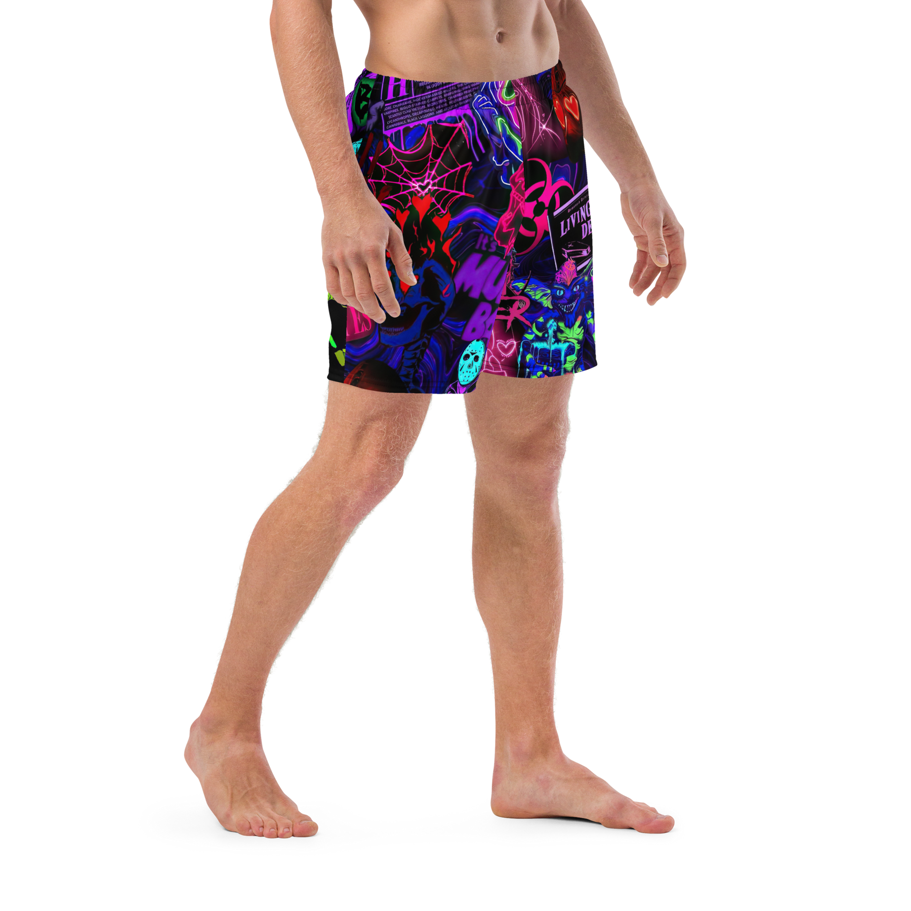 Freaky Frights Men's Lined Swim Trunks - Goth Cloth Co.2240576_14636