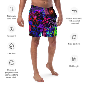 Freaky Frights Men's Lined Swim Trunks - Goth Cloth Co.2240576_14636