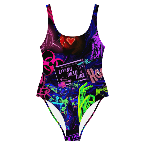 Freaky Frights One - Piece Swimsuit - Goth Cloth Co.4579541_9014