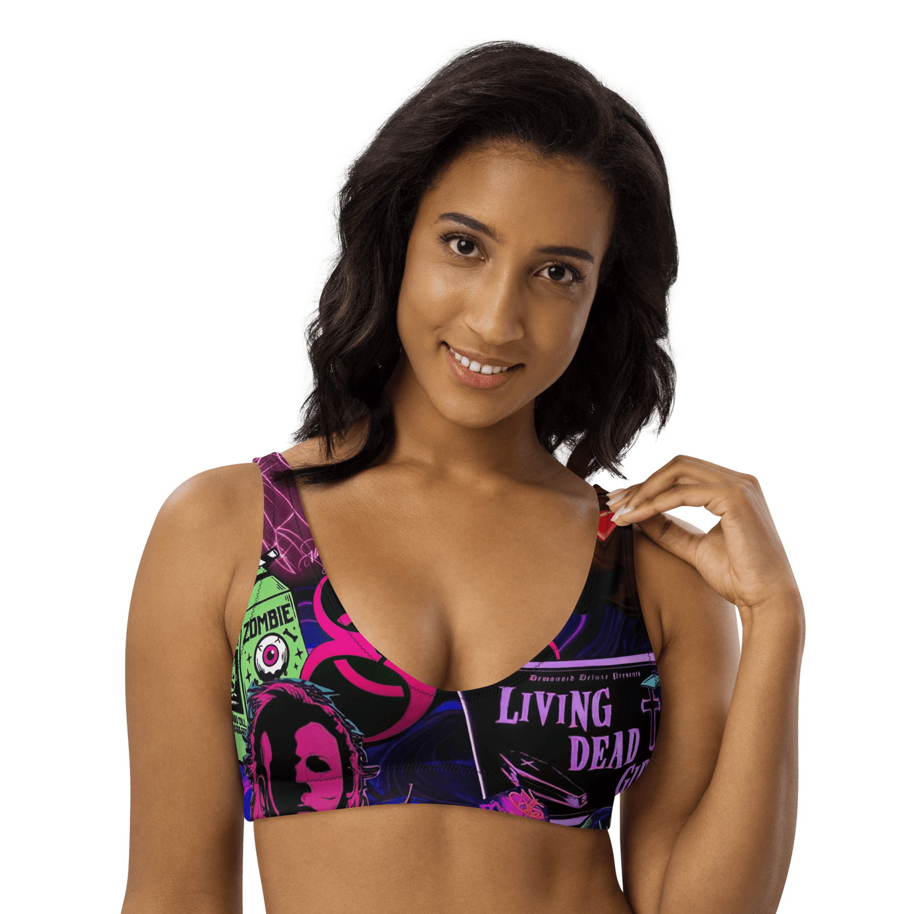 Freaky Frights Padded Sport Bikini Top - Goth Cloth Co.1313787_12035