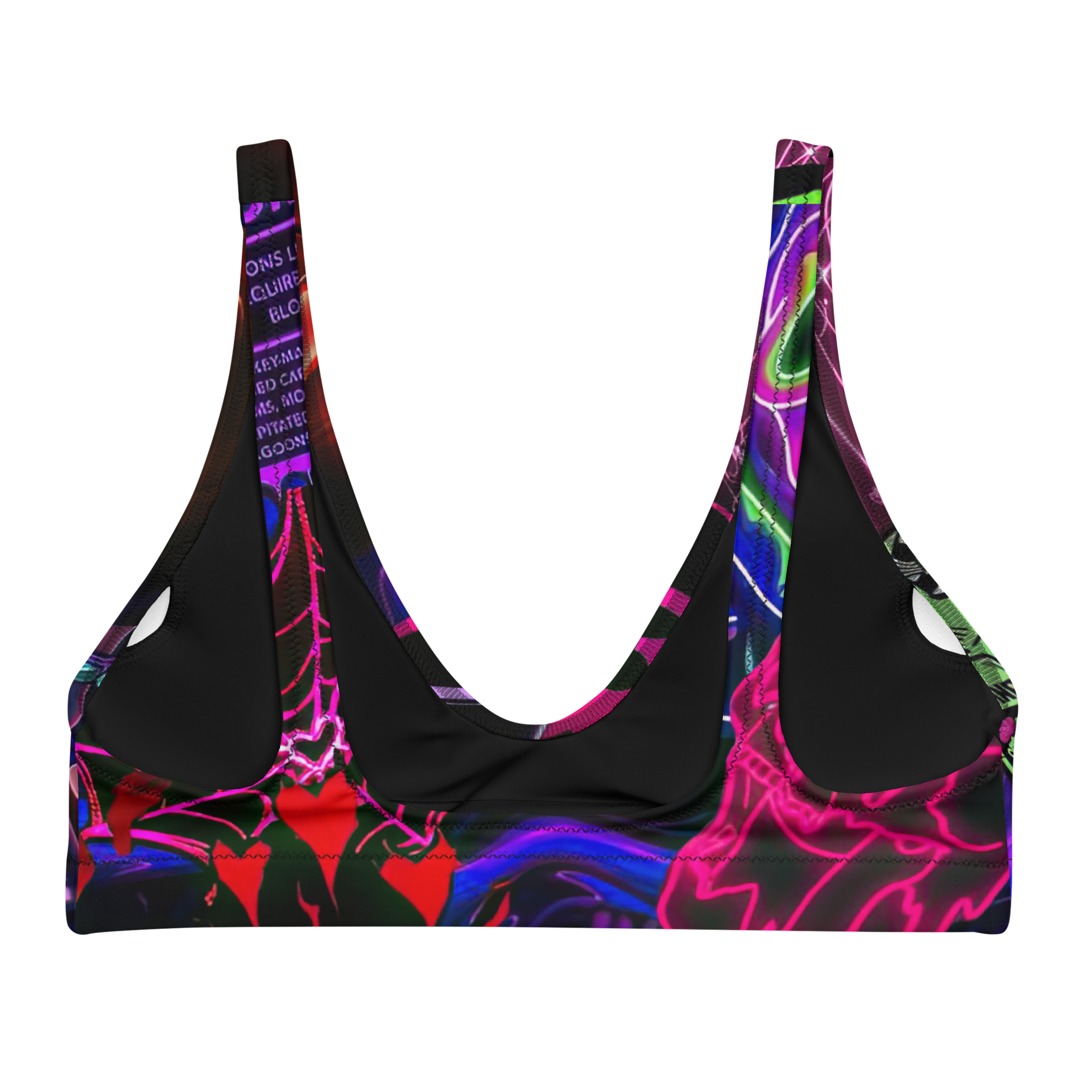 Freaky Frights Padded Sport Bikini Top - Goth Cloth Co.1313787_12035