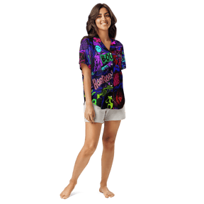 Freaky Frights Silky Pajama Top - Goth Cloth Co.9354983_20964