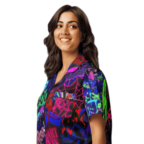 Freaky Frights Silky Pajama Top - Goth Cloth Co.9354983_20964