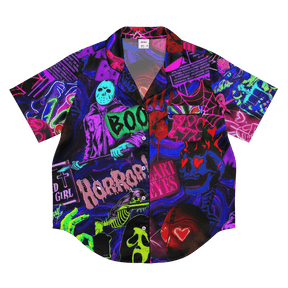 Freaky Frights Silky Pajama Top - Goth Cloth Co.9354983_20964