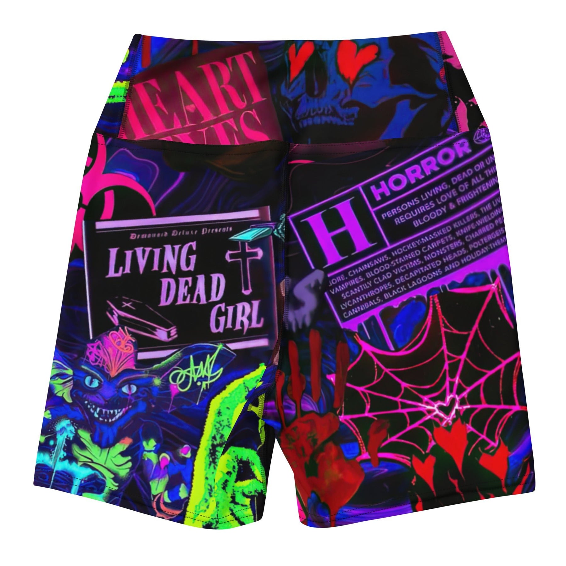 Freaky Frights Yoga Shorts - Goth Cloth Co.8846866_9079