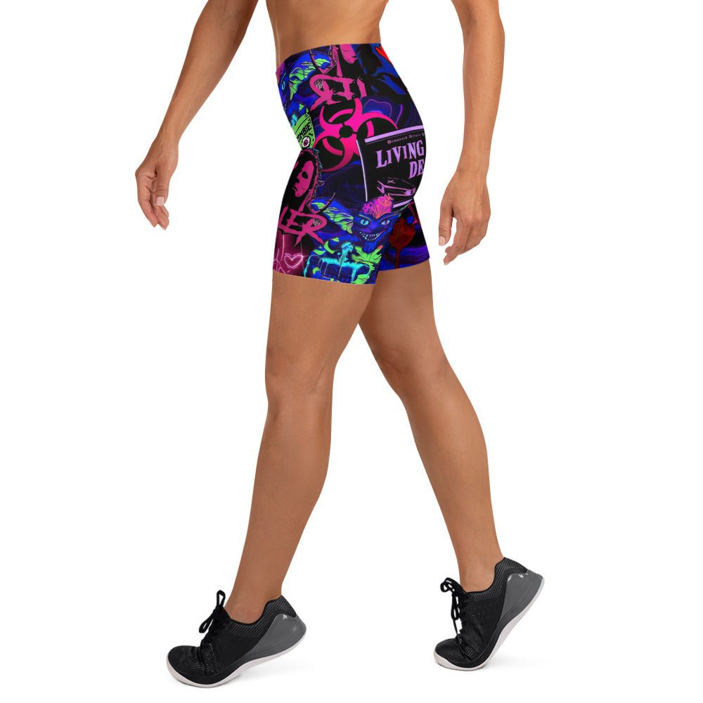 Freaky Frights Yoga Shorts - Goth Cloth Co.8846866_9079