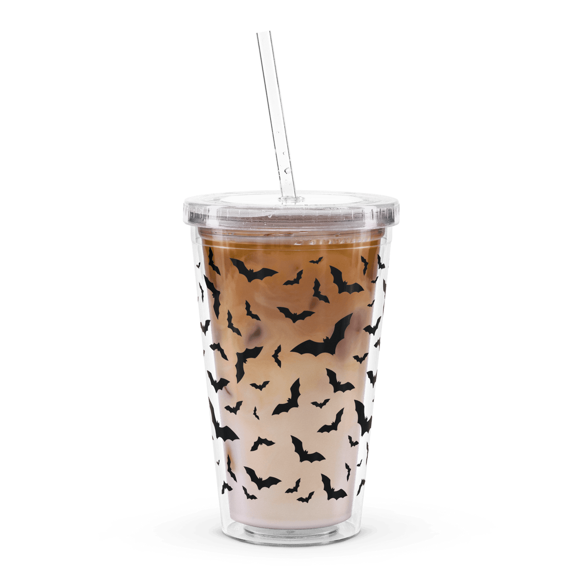 Frickin' Bats Clear Tumbler (READY TO SHIP) - Goth Cloth Co.2092344578999269800B