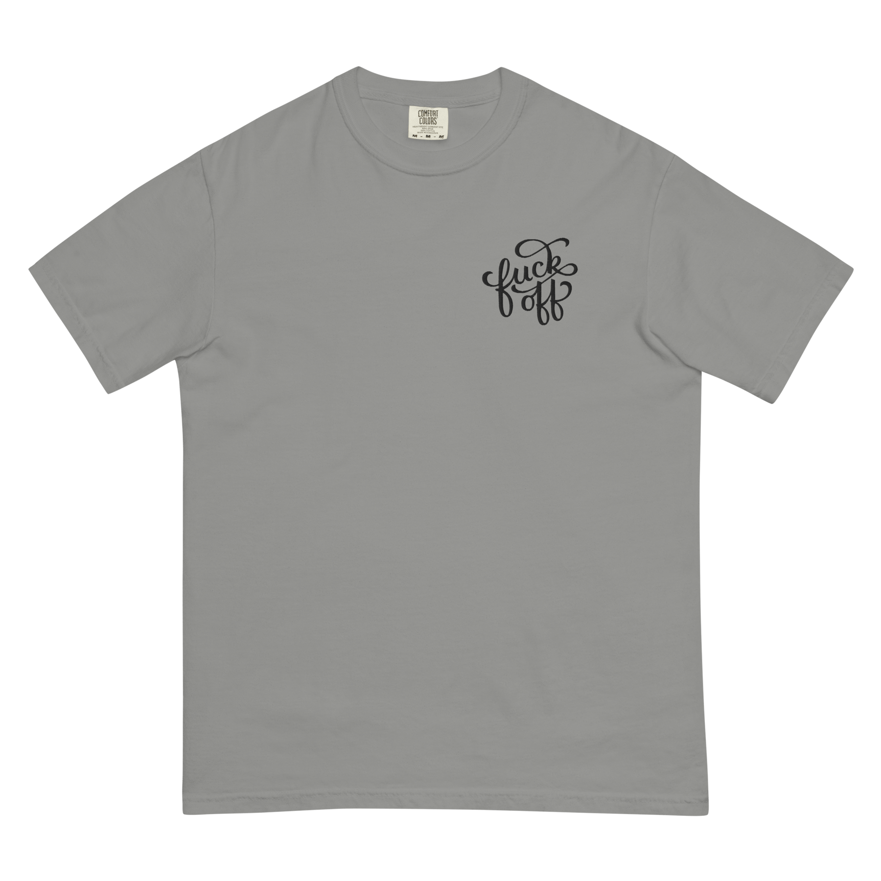 Fuck Off Embroidered Comfy Tee - Goth Cloth Co.5828605_15176