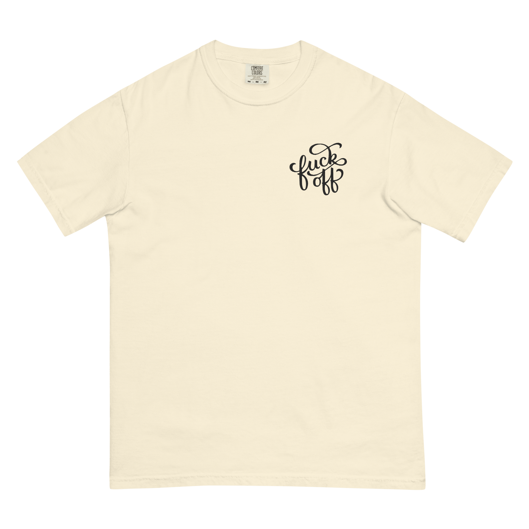 Fuck Off Embroidered Comfy Tee - Goth Cloth Co.5828605_16523