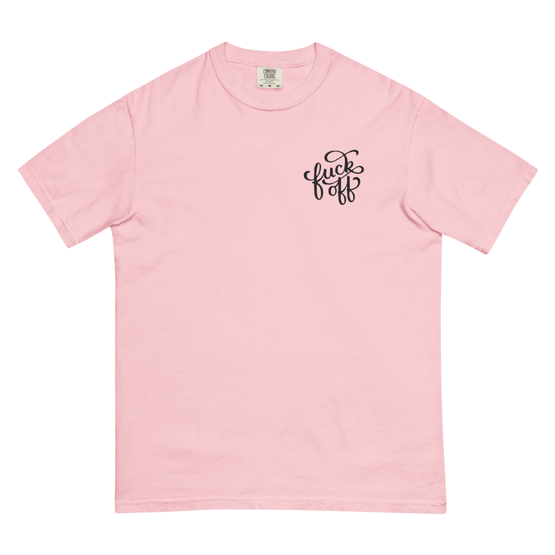 Fuck Off Embroidered Comfy Tee - Goth Cloth Co.5828605_16541