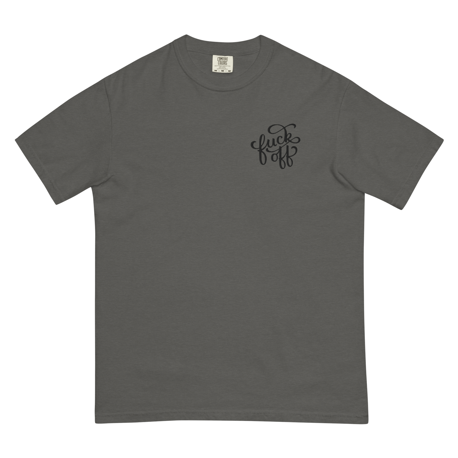 Fuck Off Embroidered Comfy Tee - Goth Cloth Co.5828605_17693