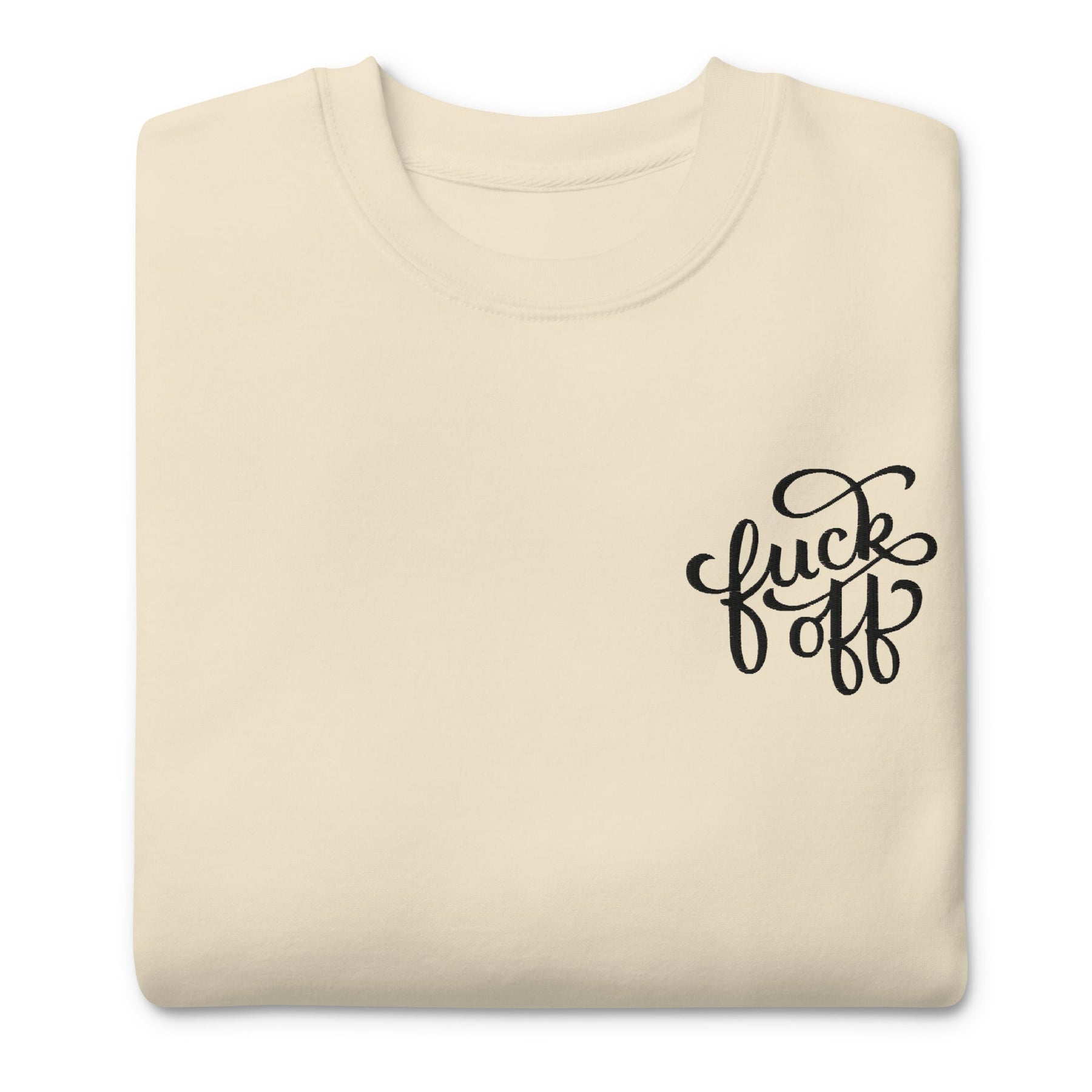 Fuck Off Embroidered Unisex Sweatshirt - Goth Cloth Co.2060920_20357