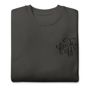 Fuck Off Embroidered Unisex Sweatshirt - Goth Cloth Co.2060920_20363