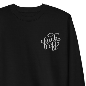 Fuck Off Embroidered Unisex Sweatshirt - Goth Cloth Co.2060920_20363