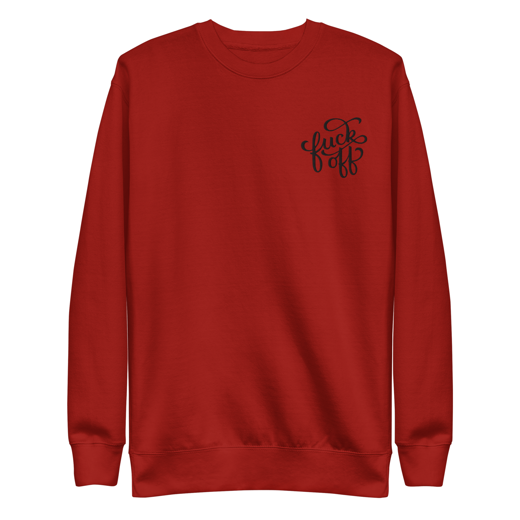Fuck Off Embroidered Unisex Sweatshirt - Goth Cloth Co.5864937_13875