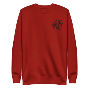 Fuck Off Embroidered Unisex Sweatshirt - Goth Cloth Co.5864937_13875